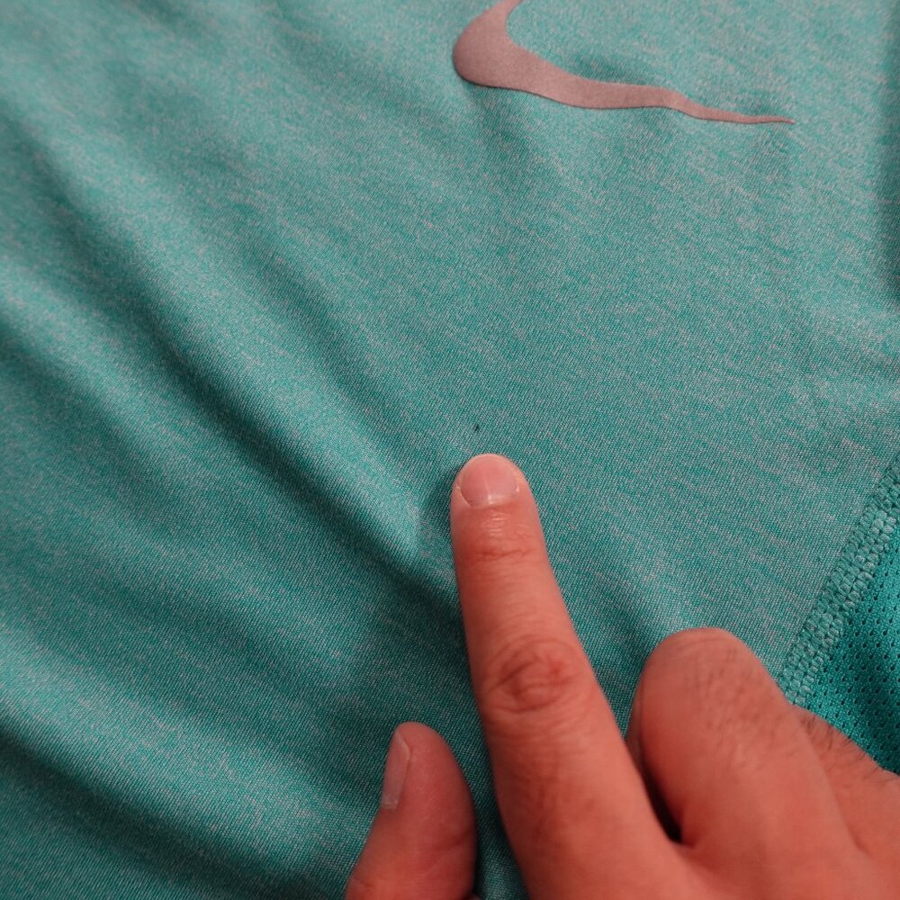 Nike Running Dri-FIT Men’s Size Medium Teal Blue Athletic Short Sleeve Shirt - Picture 6 of 10